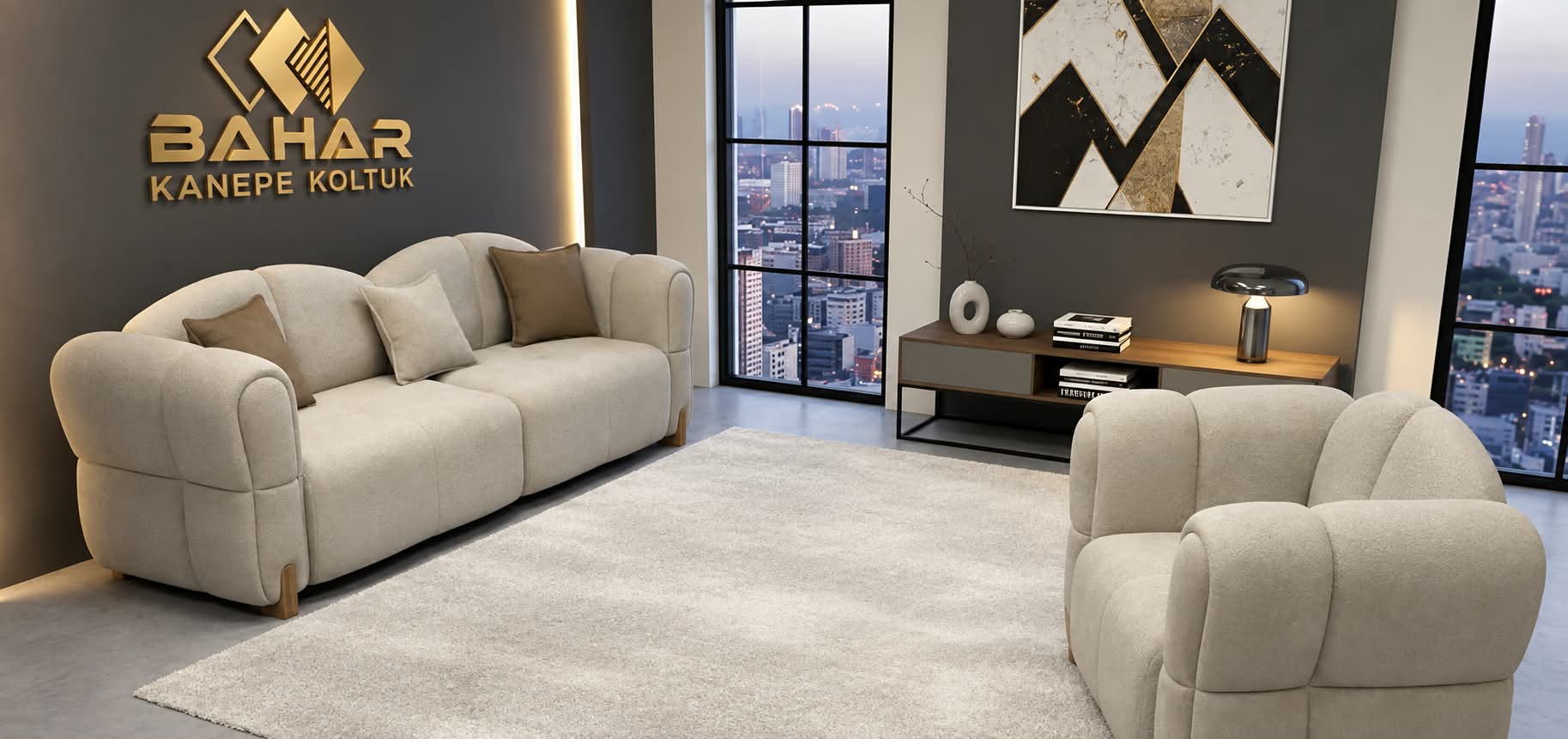 ÇİÇEK SOFA SET